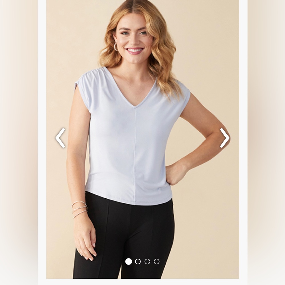 Whitney top. Coastal Fog size L